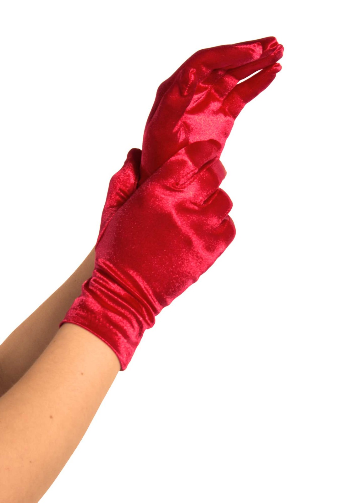 Handgelenklänge Satin Handschuhe