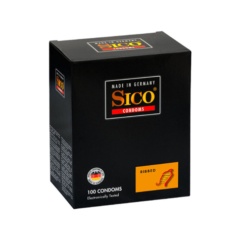 Sico Ribbed - 100 Preservativos