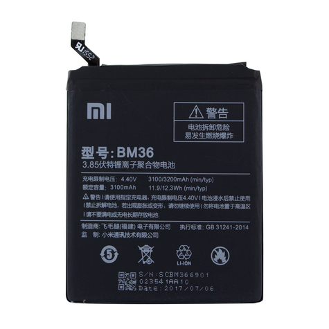 Xiaomi - Batería De Iones De Litio - Bm36 - Xiaomi Mi 5s - 3100mah