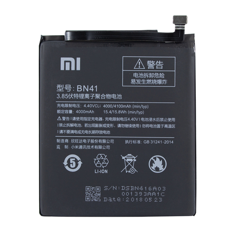 Xiaomi - Batería De Iones De Litio - Bn41 - Xiaomi Redmi Note 4 - 4000mah