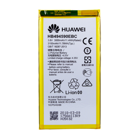 Huawei - Hb494590ebc Batería De Polímero De Litio Huawei Honor 7- 3100mah - Universal