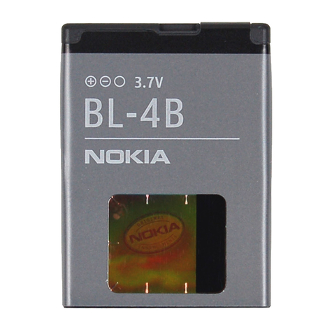 Nokia - BL-4B - Batería de iones de litio - 2630, 6111, 7370 - 700mAh