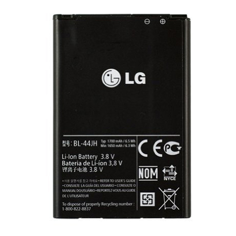 LG - BL-44JH - Batería de iones de litio - P700 Optimus L7 - 1700mAh