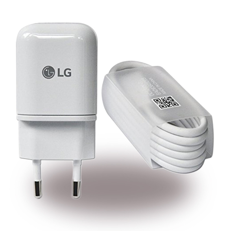 Lg Electronics - Mcs-H05 / Mcs-H06 - Fuente De Alimentación Usb / Cargador Usb + Cable De Carga Usb A Usb Tipo C - Blanco