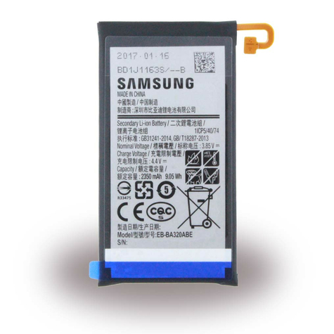 Samsung Ebba320abe Lithiumion Battery A320f Galaxy A3 (2017) 2350mah