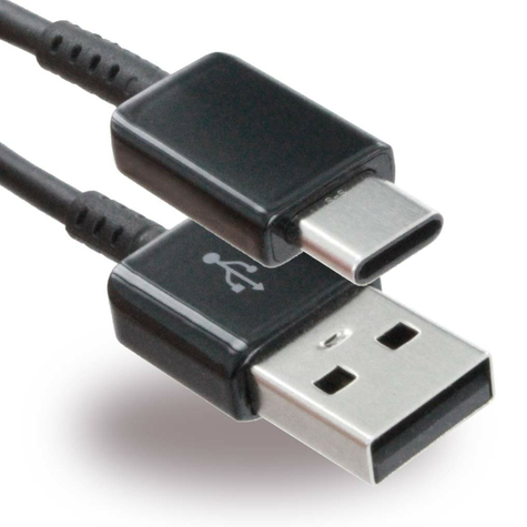 Samsung - Cable De Carga / Datos - Usb A Usb Tipo C - 1,5m - Negro