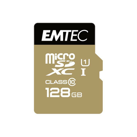 Microsdxc 128gb Emtec +Adaptador Cl10 Gold+ Uhs-I 85mb/S Blister