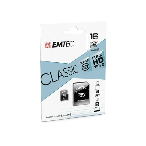 Microsdhc 16gb Emtec +Adaptador Cl10 Classic Blister