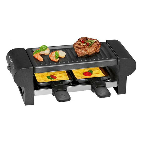 Clatronic 2 Persona Raclette Grill Rg 3592 Negro
