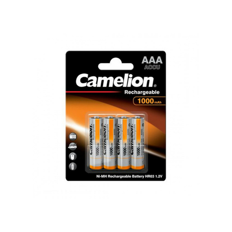 Batería Camelion Aaa Micro 1000mah (4 Piezas)