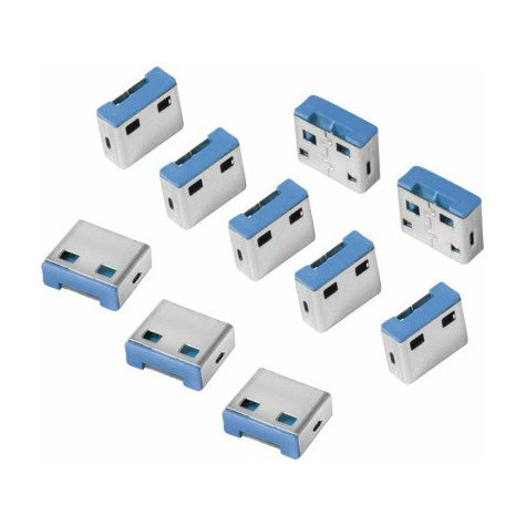 Cerradura de puerto USB LogiLink, 10 cerraduras