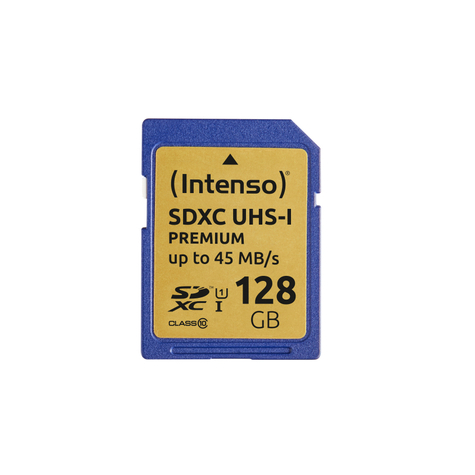 Tarjeta Intenso Secure Digital Sd Clase 10 Uhs-I 128 Gb