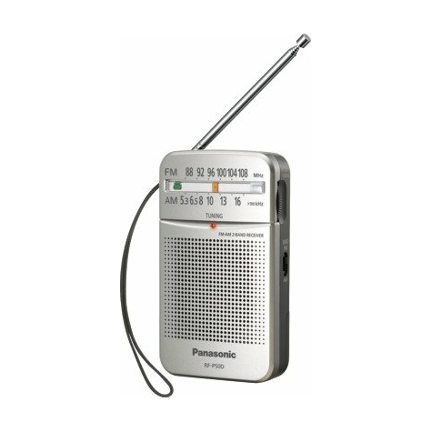 Panasonic Rf-P50deg-S Radio De Bolsillo Plateada