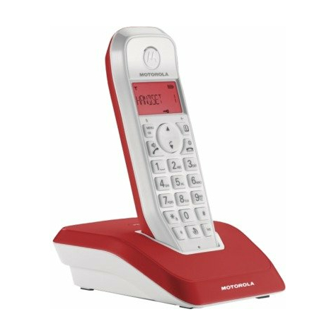 Teléfono inalámbrico Motorola STARTAC S1201 DECT, rojo