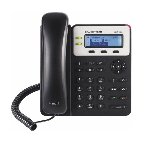 Teléfono SIP Grandstream GXP-1625, 2 cuentas SIP, POE