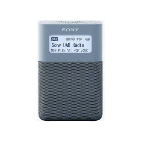 Sony Xdr-V20dl, Radio Reloj Portátil Dab/Dab+ Con Altavoz, Azul