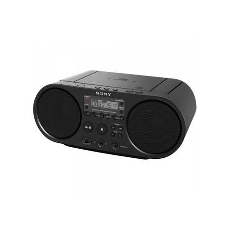 Sony Zs-Ps55b Boombox Reproductor De Cd/ Radio, Dab+, Negro