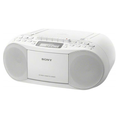 Radiograbador Sony Cfd-S70w, Blanco