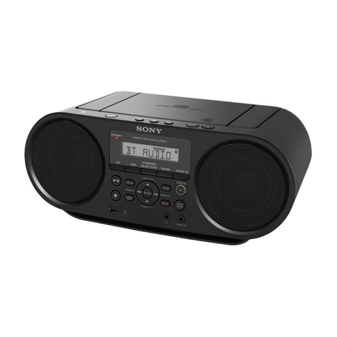 Reproductor De Radio Y Cd Sony Zs-Rs60bt, Negro