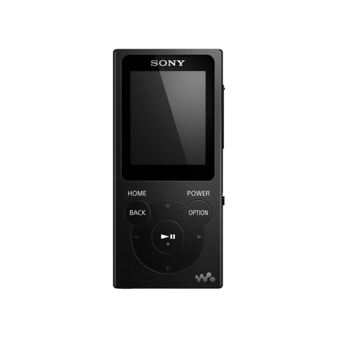 Sony Nw-E394 Walkman 8 Gb, Negro