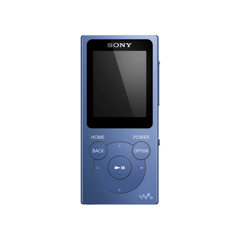 Sony Nw-E394 Walkman 8 Gb, Azul