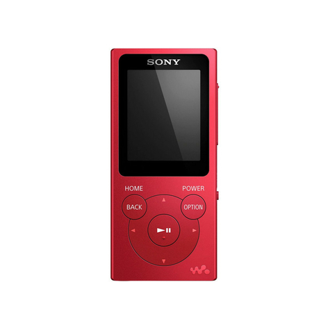 Sony Nw-E394 Walkman 8 Gb, Rojo