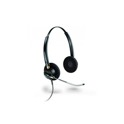 Plantronics Encorepro Hw520v Headset Model Binaural Voice Tube
