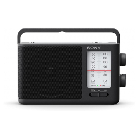 Sony Icf-506 Radio Am/Fm Con Búsqueda De Emisoras Analógicas, Negro