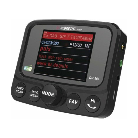 Adaptador De Radio De Coche Albrecht Dr 56+ Dab+ Con Bluetooth