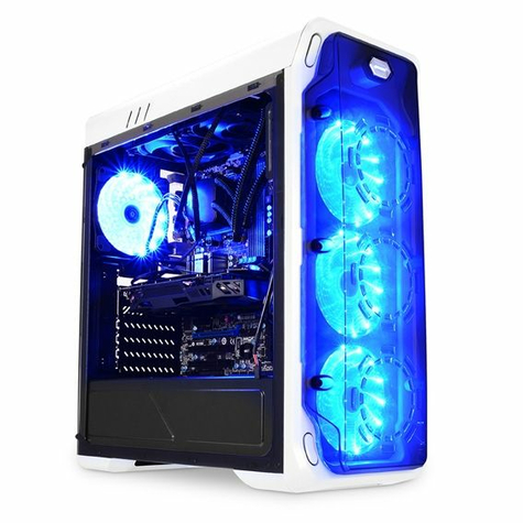 Lc-Power Gaming 988w Blue Typhoon Midi Tower Gaming Case Con Ventana Lateral