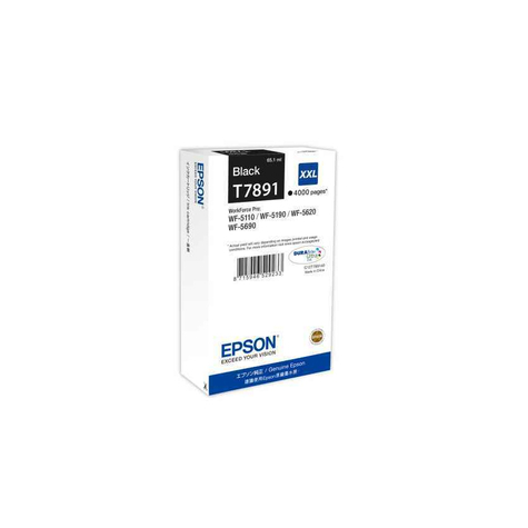 Epson C13t789140 Cartucho De Impresión T7891 Xxl Negro 4.000 Páginas
