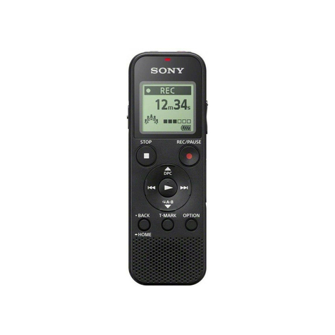 Sony Icd-Px370 Dictáfono Mono (4gb, Micro Sd, Reproducción Mp3) Negro
