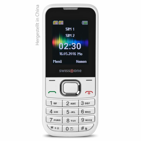 Teléfono móvil swisstone SC 230 Dual SIM blanco GSM