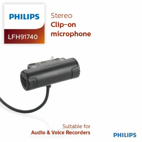 Philips LFH 91740 Micrófono de solapa estéreo
