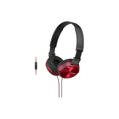 Auriculares Sony Mdr-Zx310r On Ear -Rojo