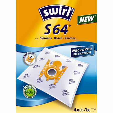 Bolsa Para Aspiradora Swirl S 64 Micropor (Paquete De 4)