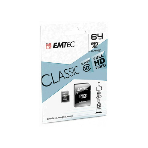 Microsdxc 64gb Emtec +Adaptador Cl10 Classic Blister