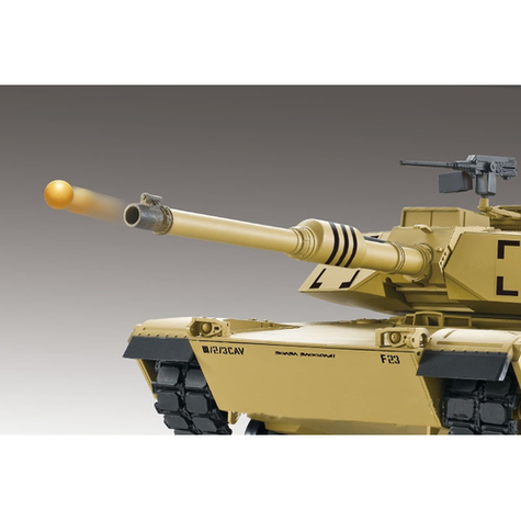 Tanque Rc M1a2 Abrams 1:16 Heng Long -Smoke&Sound + Caja De Cambios De Metal Y 2,4ghz