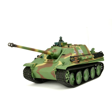 Tanque Rc Jagdpanther Heng Long 1:16 Con Humo Y Sonido Y Caja De Cambios De Metal -2,4ghz