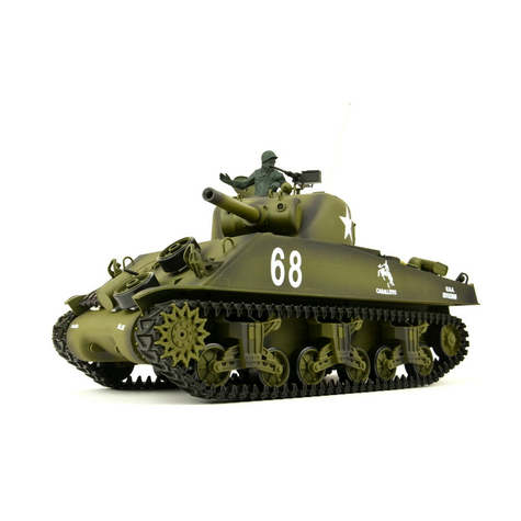 Tanque Rc Us M4a3 Sherman Heng Long 1:16 Con Humo Y Sonido+Caja De Cambios Metálica +2,4ghz