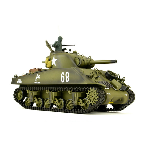Tanque Rc Us M4a3 Sherman Heng Long 1:16 Con Smoke&Sound+2,4ghz Pro Model