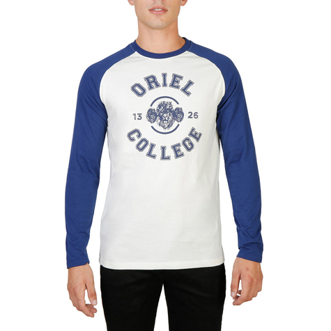 Camisetas Oxford University Hombre ORIEL-RAGLAN-ML-NAVY