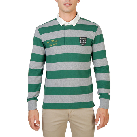 Polo Oxford University Hombre Magdalen-Rugby-Ml-Green