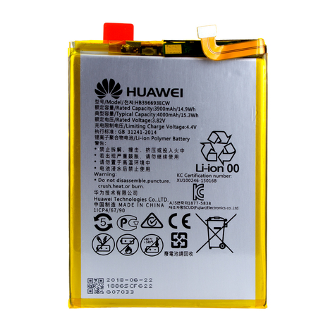 Huawei - Hb396693ecw - Batería De Iones De Litio - Mate 8 - 4000mah