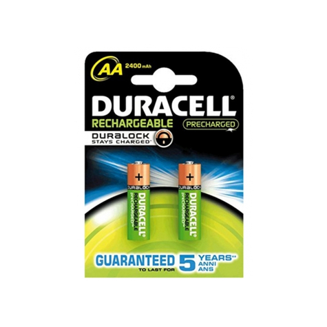 Batería Recargable Duracell Staycharged Mignon Aa Hr6 2500mah Blister De 2