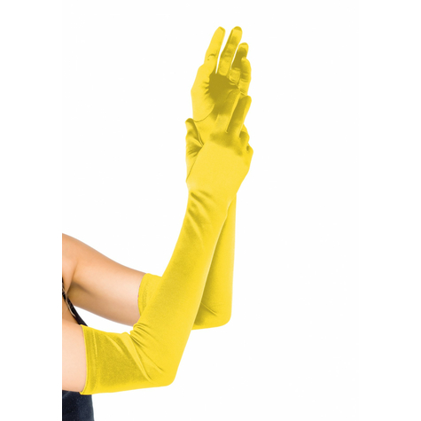 Extralange Satin-Handschuhe