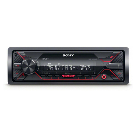 Sintonizador Multimedia Sony Dsx-A310dab/Aux/Usb/Ipod/Dab+ (Rojo)