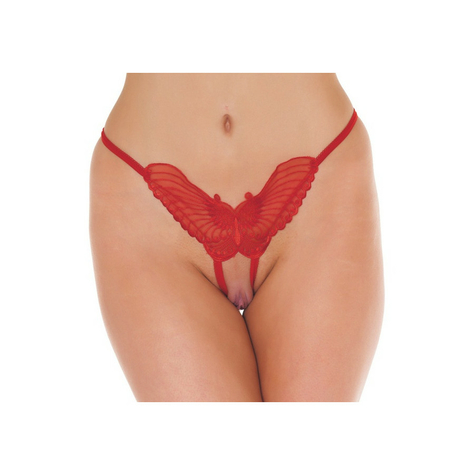 Amorable By Rimba Open Butterfly String One Size Red