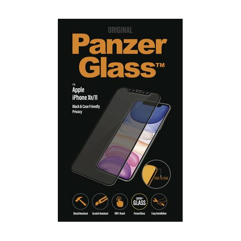 Panzerglass Apple Iphone Xr / Iphone 11 Case Friendly Privacy De Borde A Borde, Negro