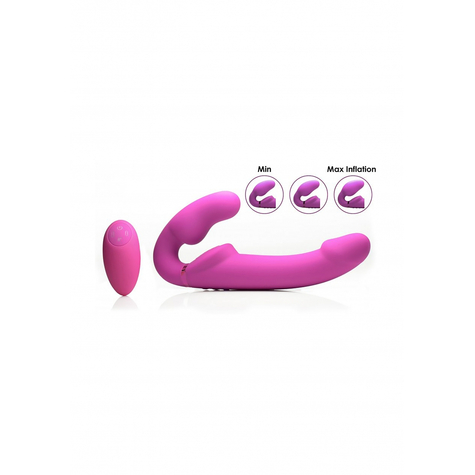 Strapless Strap-On Inflable Con Control Remoto